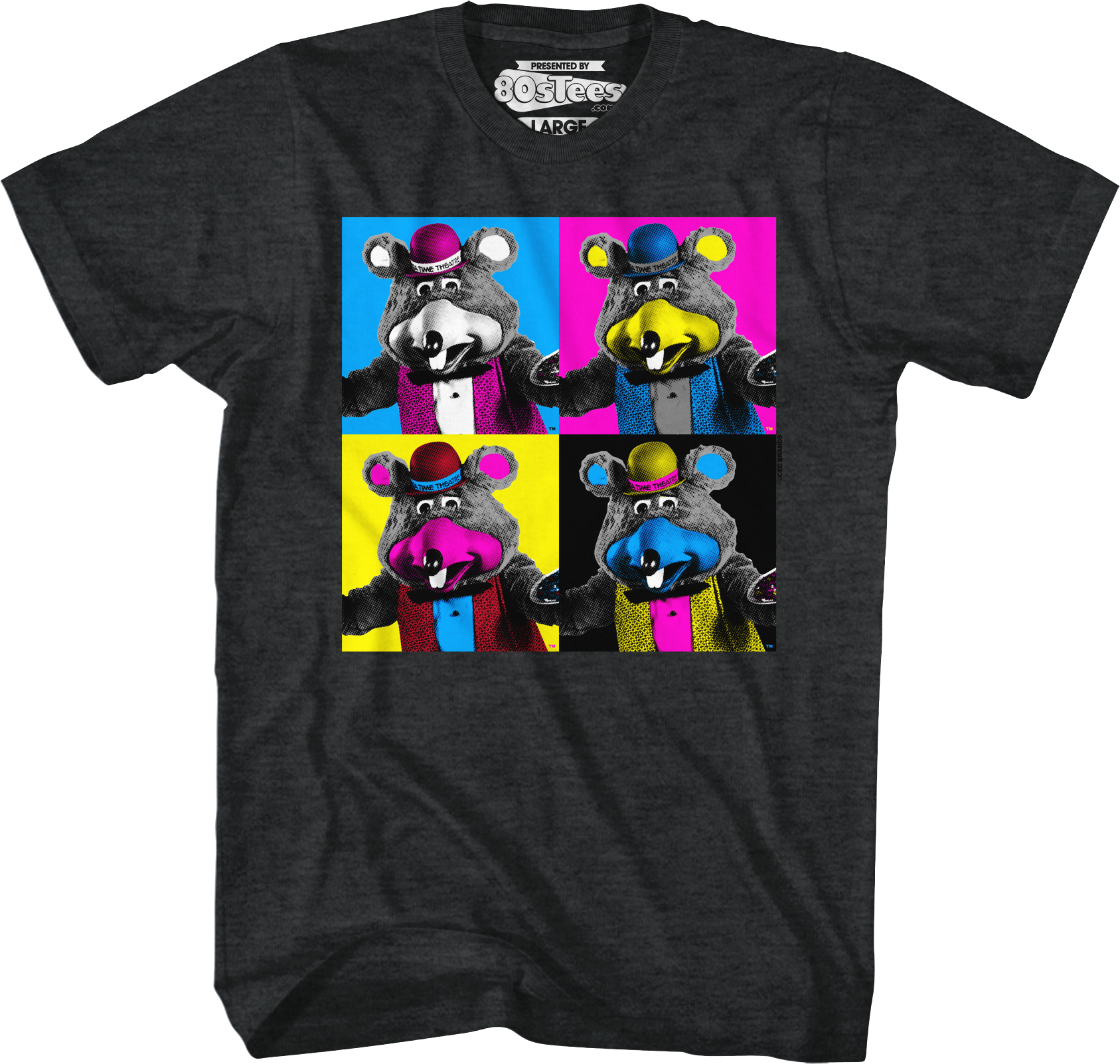 Pop Art Chuck E. Cheese T-Shirt Hoodie, Sweatshirt | CiraTrend.com (Image 1)