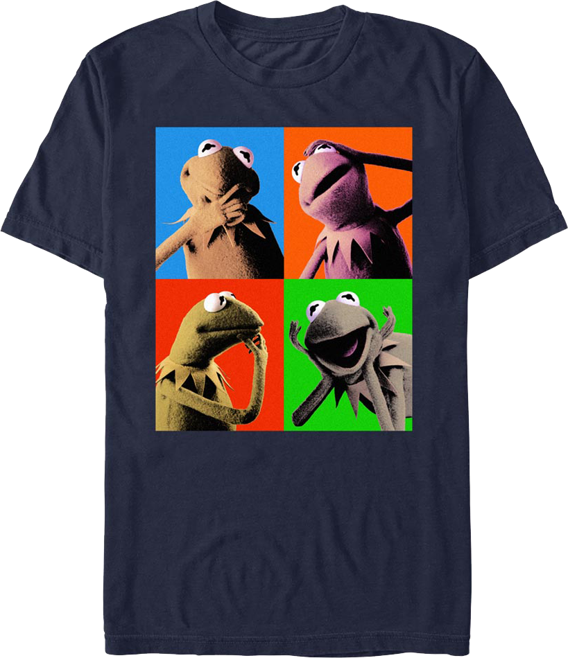 Pop Art Kermit The Frog Muppets T-Shirt Hoodie, Sweatshirt | CiraTrend.com (Image 1)