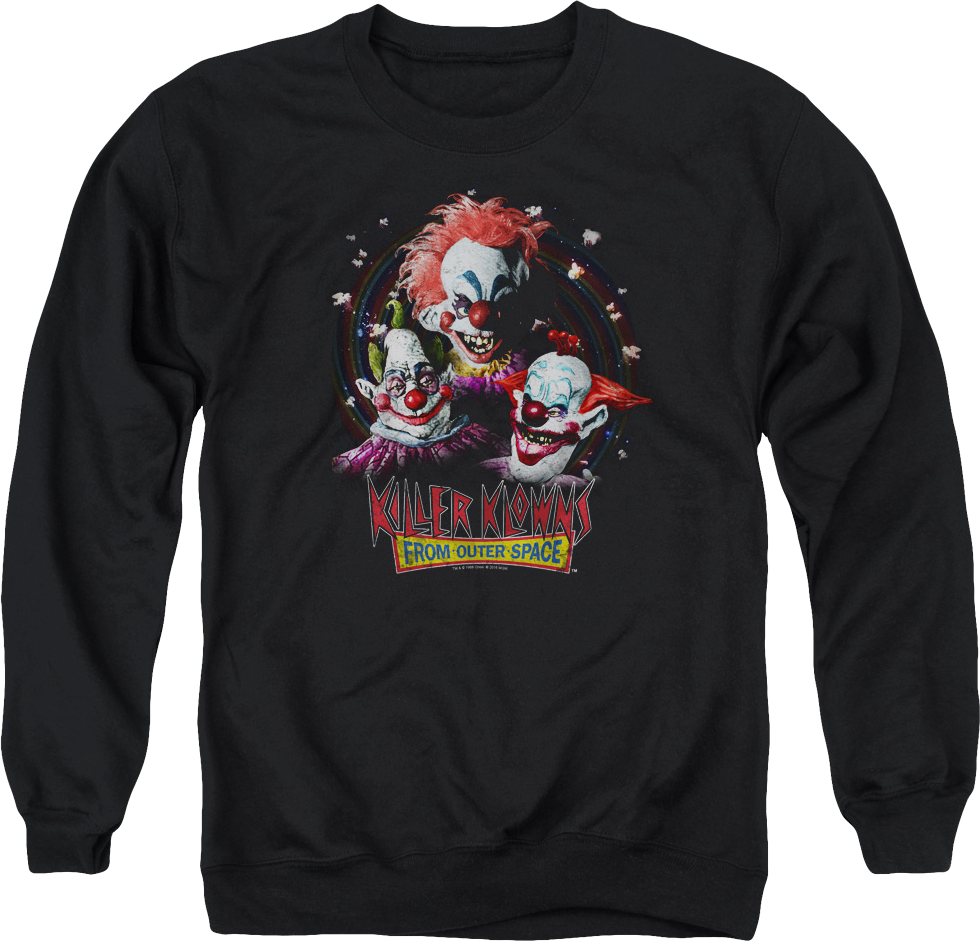 Popcorn Killer Klowns From Outer Space Sweatshirt T-Shirts, Hoodie | CiraTrend.com (Image 1)