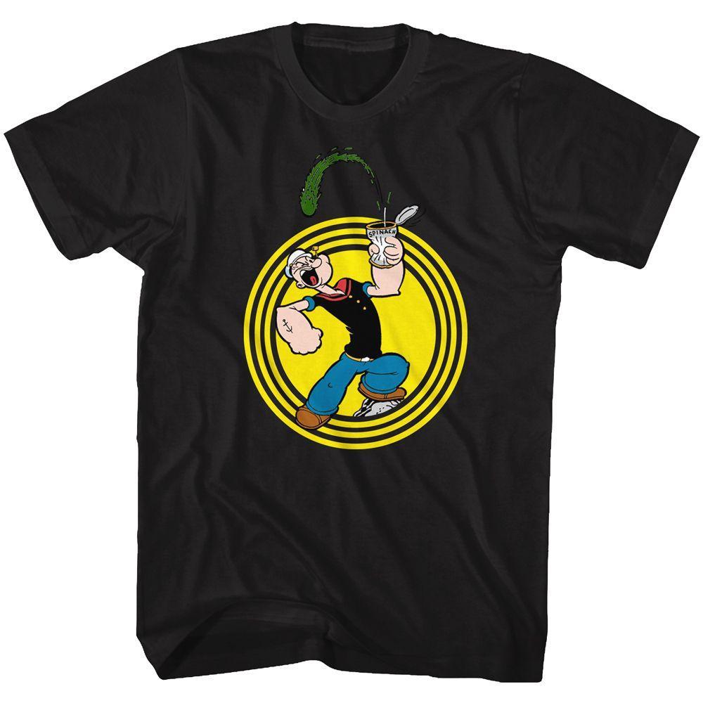Popeye Popeye Spinach Circle Boyfriend Tee Hoodie, Sweatshirt | CiraTrend.com