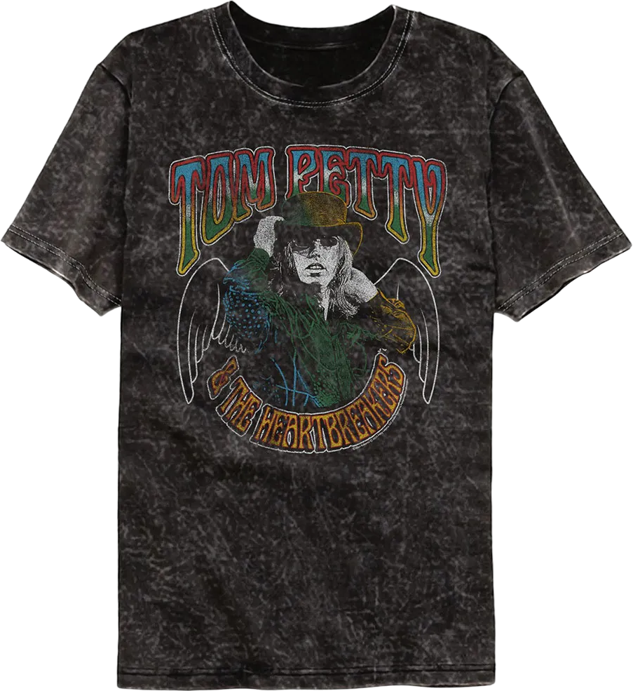 Pose With Wings Tom Petty & The Heartbreakers Mineral Wash T-Shirt Hoodie, Sweatshirt | CiraTrend.com (Image 1)