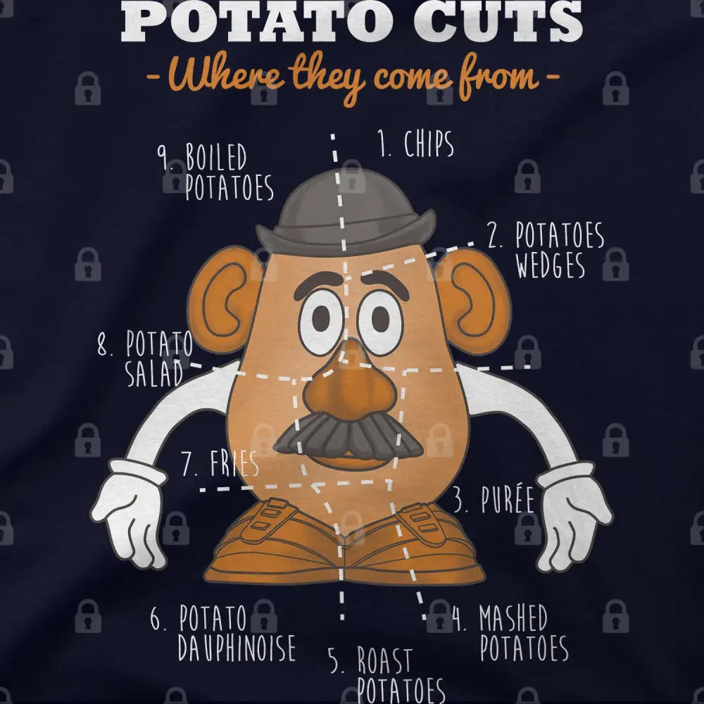 Potato Cuts T-Shirt Hoodie, Sweatshirt | CiraTrend.com (Image 1)