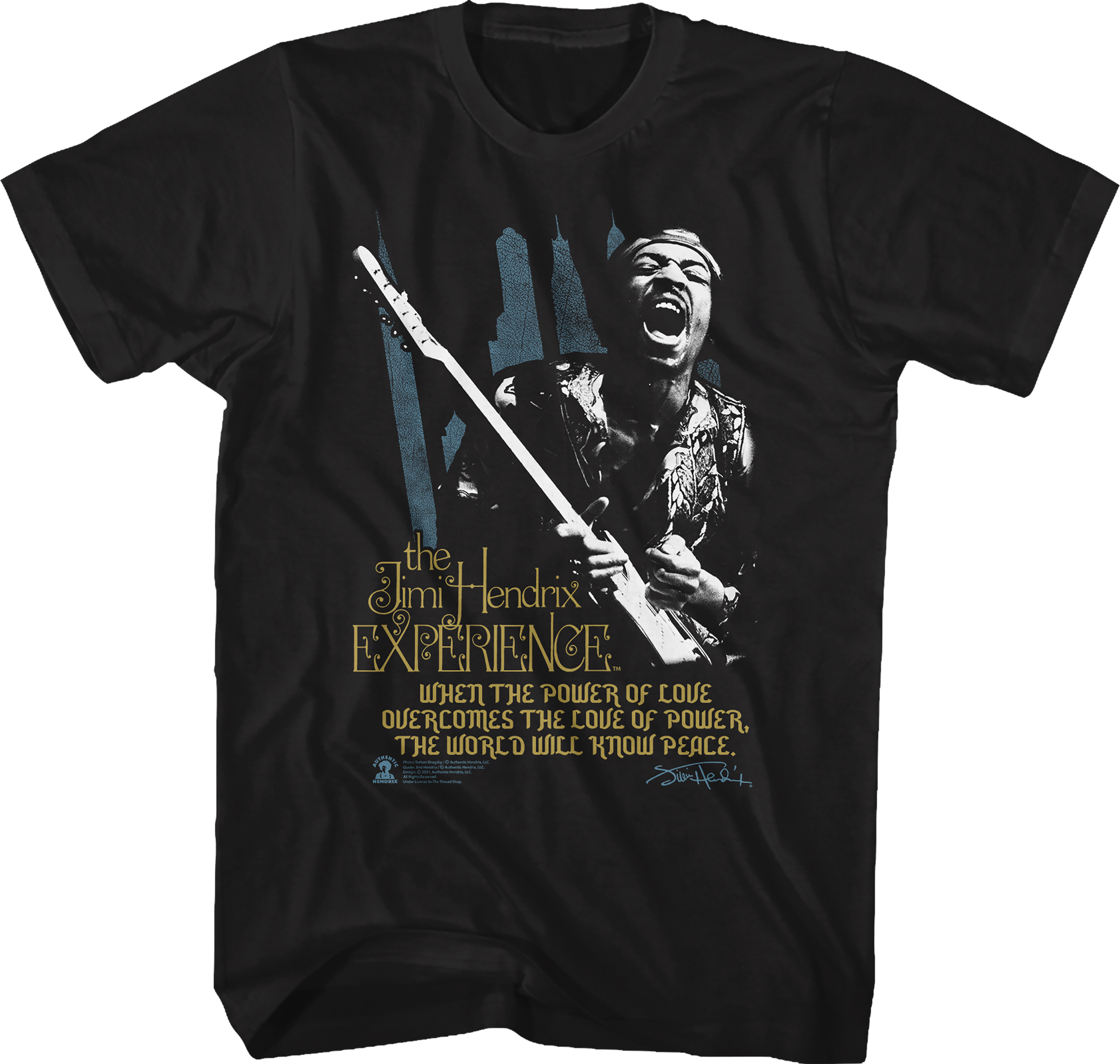 Power Of Love Jimi Hendrix T-Shirt Hoodie, Sweatshirt | CiraTrend.com (Image 1)