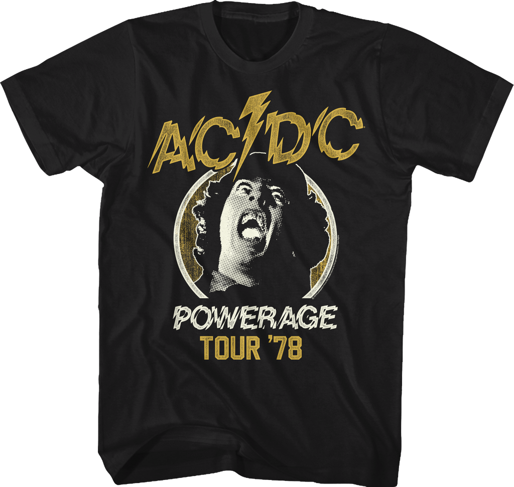 Powerage Tour '78 ACDC Shirt Hoodie, Sweatshirt | CiraTrend.com (Image 1)