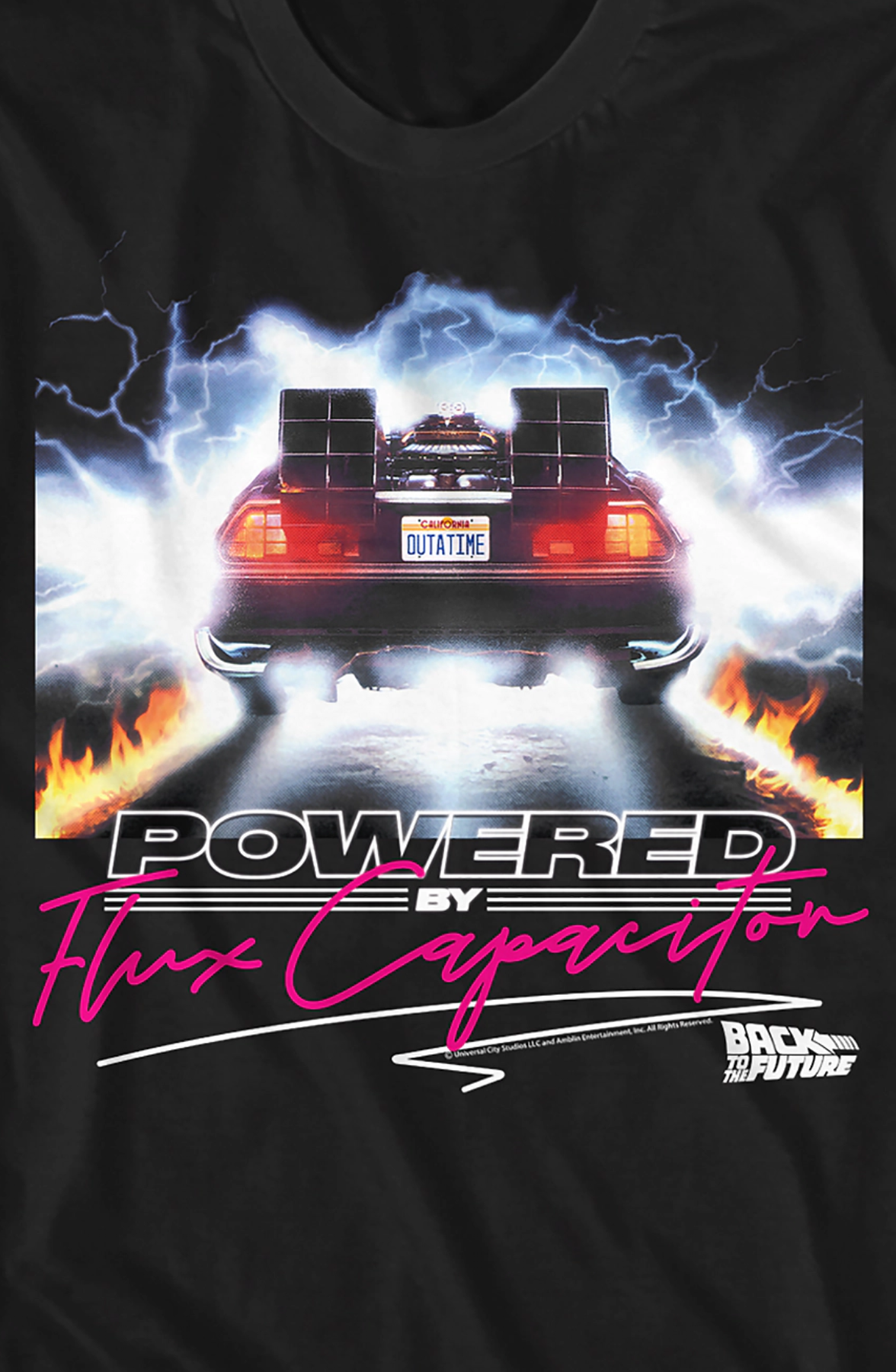 Powered By Flux Capacitor Back To The Future T-Shirt Hoodie, Sweatshirt | CiraTrend.com (Image 2)
