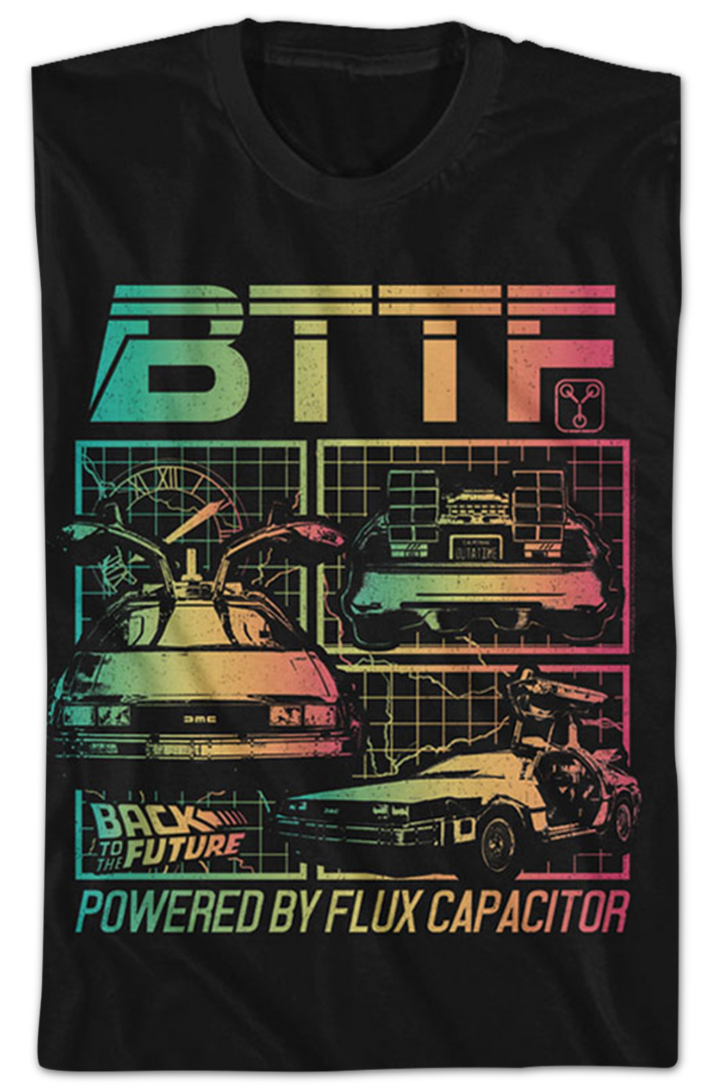 Distressed Powered By Flux Capacitor Back To The Future T-Shirt Hoodie, Sweatshirt | CiraTrend.com (Image 2)