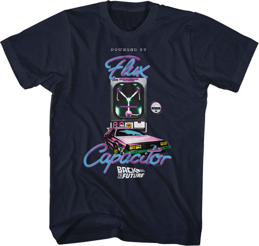 Retro Powered By Flux Capacitor Back To The Future T-Shirt
