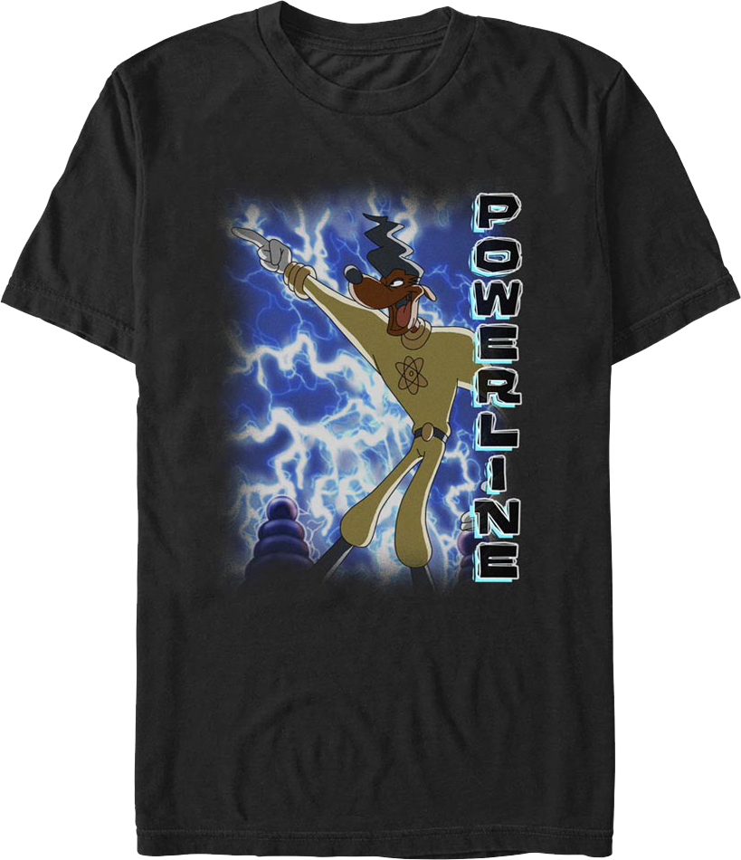 Powerline Lightning Bolts Goofy Movie T-Shirt Hoodie, Sweatshirt | CiraTrend.com (Image 1)