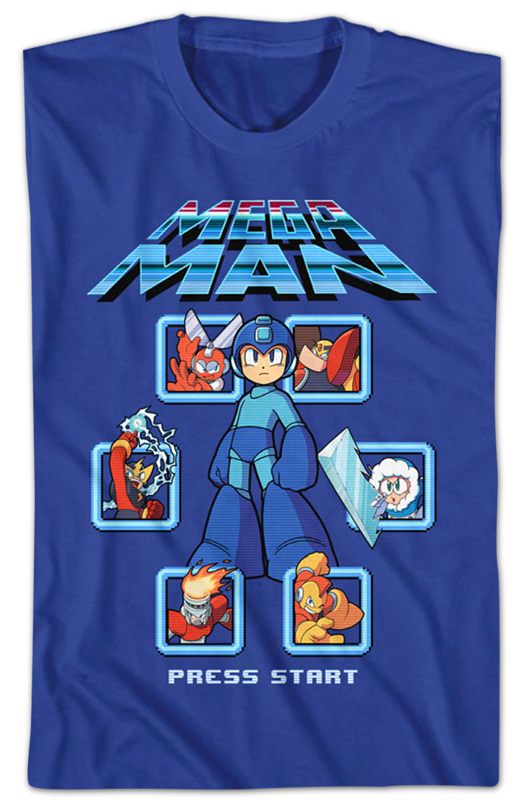 Press Start Mega Man T-Shirt Hoodie, Sweatshirt | CiraTrend.com (Image 2)