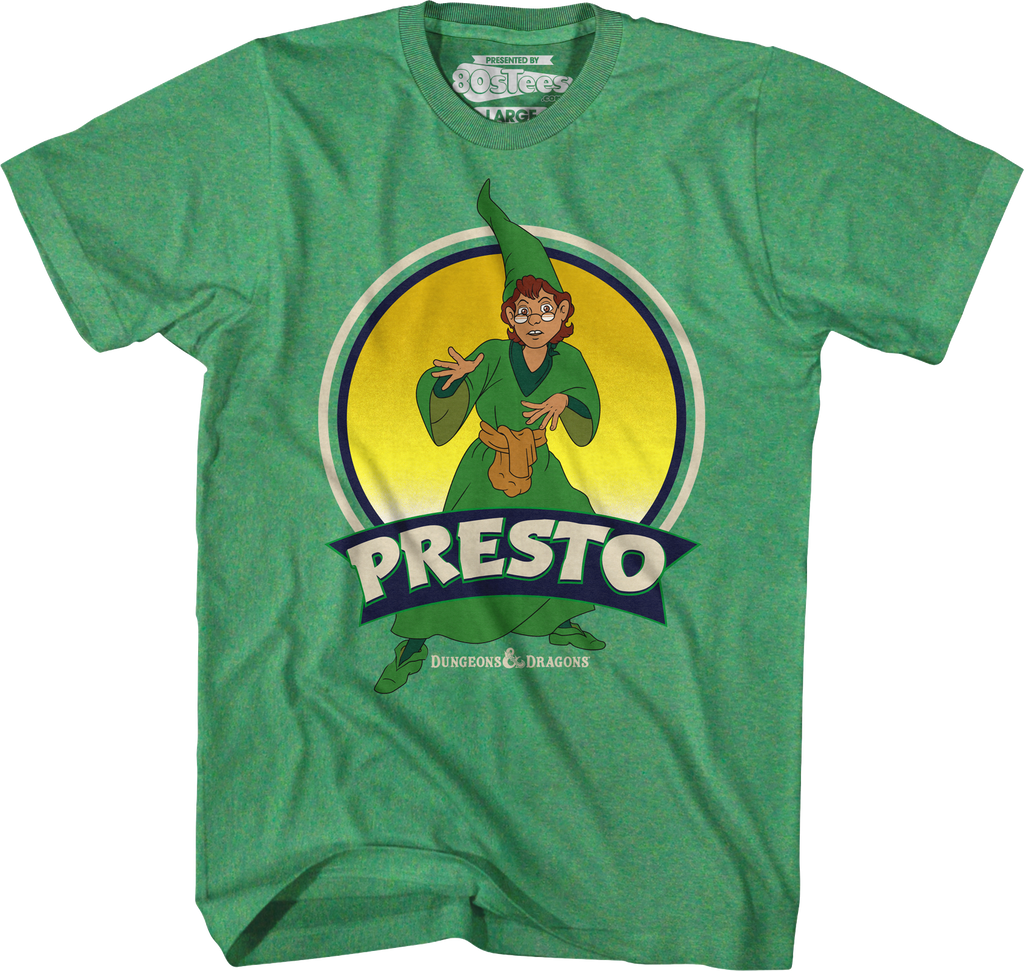 Presto Retro Circle Dungeons & Dragons T-Shirt Hoodie, Sweatshirt | CiraTrend.com (Image 1)