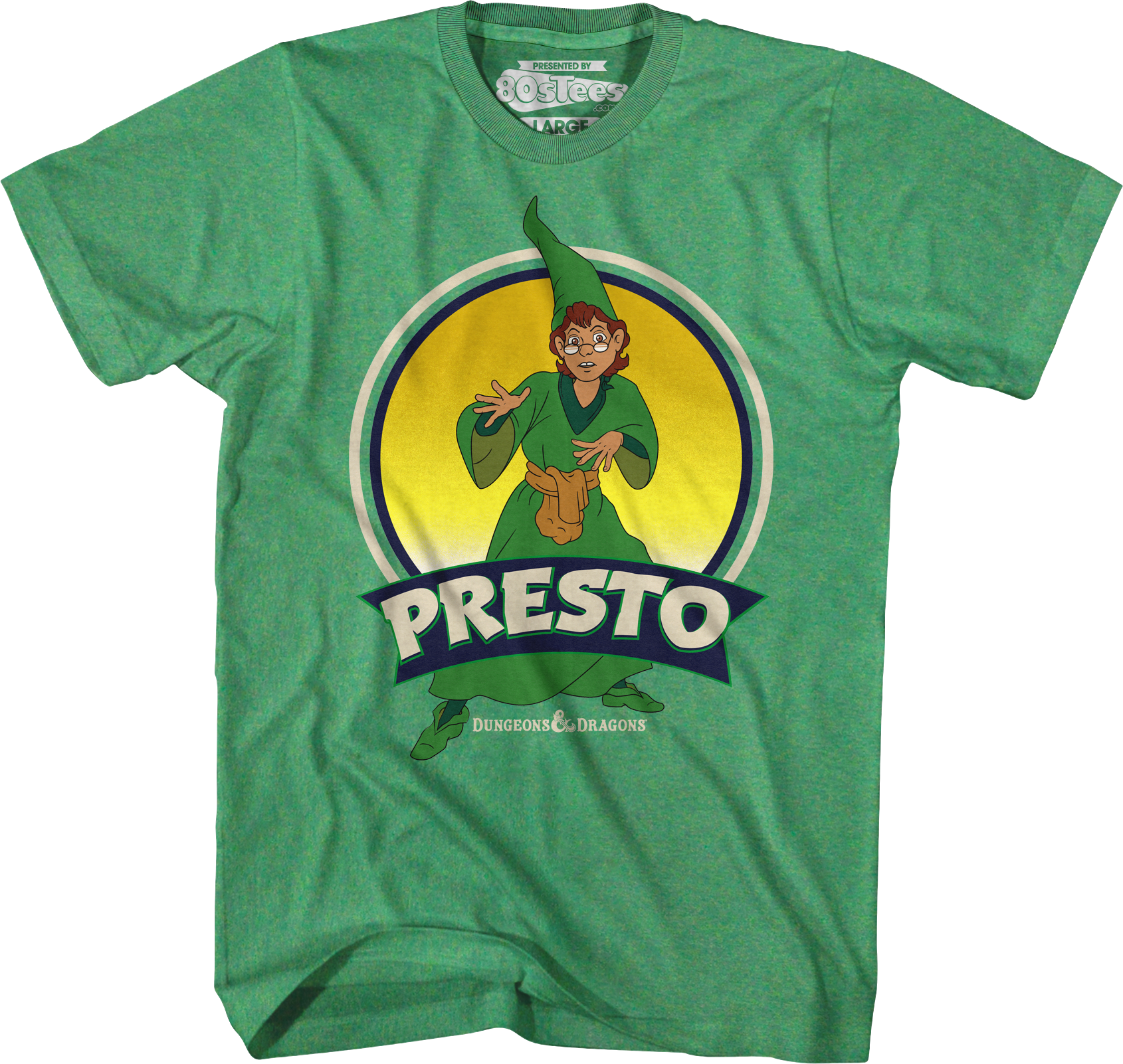 Presto Retro Circle Dungeons & Dragons T-Shirt Hoodie, Sweatshirt | CiraTrend.com (Image 1)