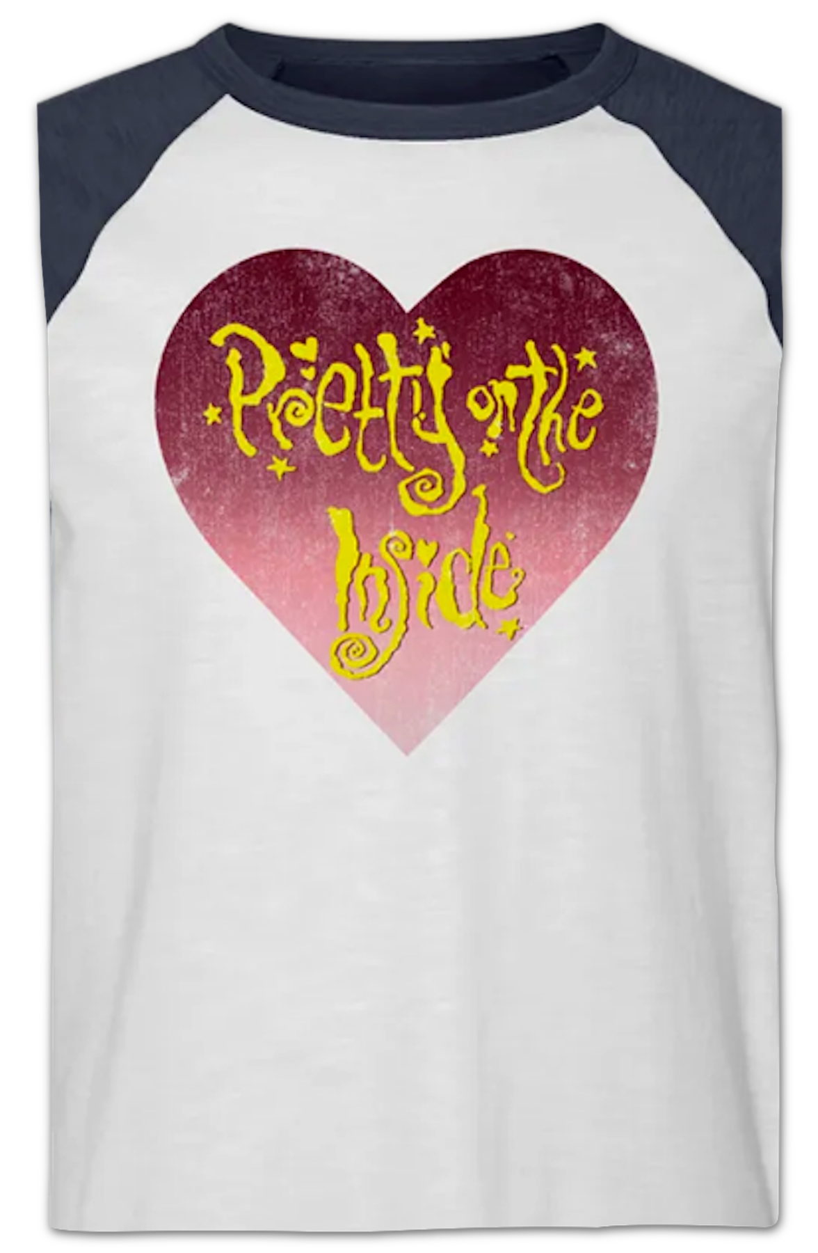 Pretty on the Inside Hole Raglan Baseball Shirt Hoodie, Sweatshirt | CiraTrend.com (Image 2)