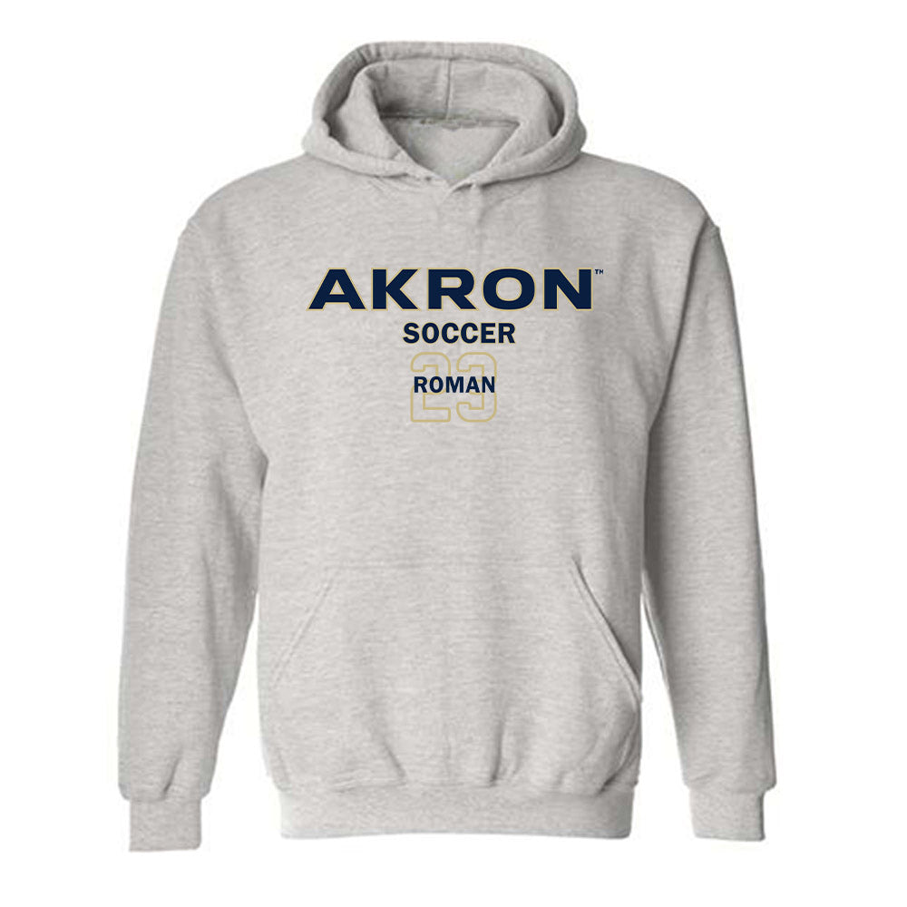 Akron - NCAA Men's Soccer : Jack Roman - Classic Fashion Shersey Hooded Sweatshirt Style001