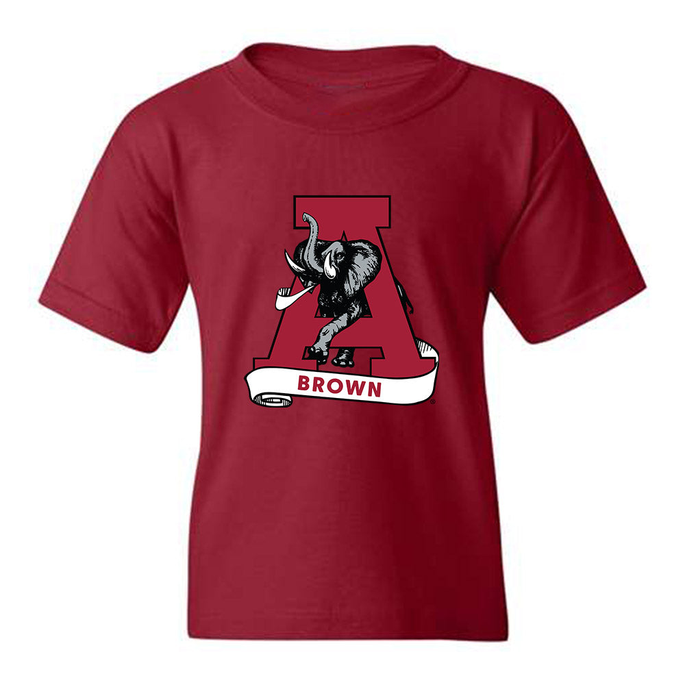 Alabama - Football Alumni : Keith Brown - Youth T-Shirt Style008