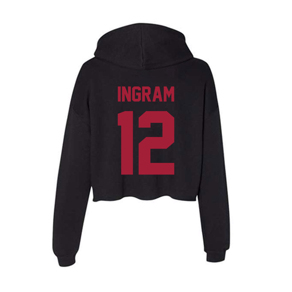 Alabama - Men's Basketball Alumni : Dazon Ingram - Women's Crop Fleece Hoodie
