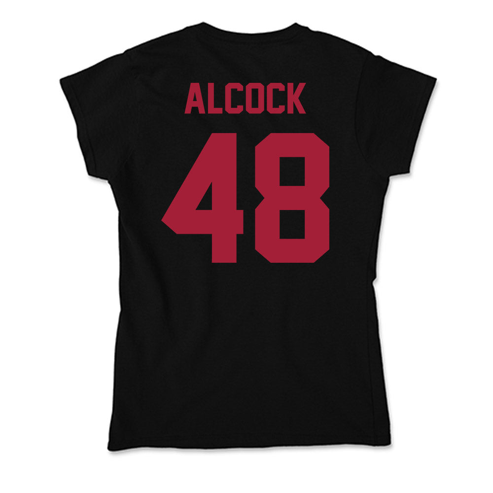 Alabama - NCAA Baseball : Bobby Alcock - Soft Style Women‚Äôs T-Shirt