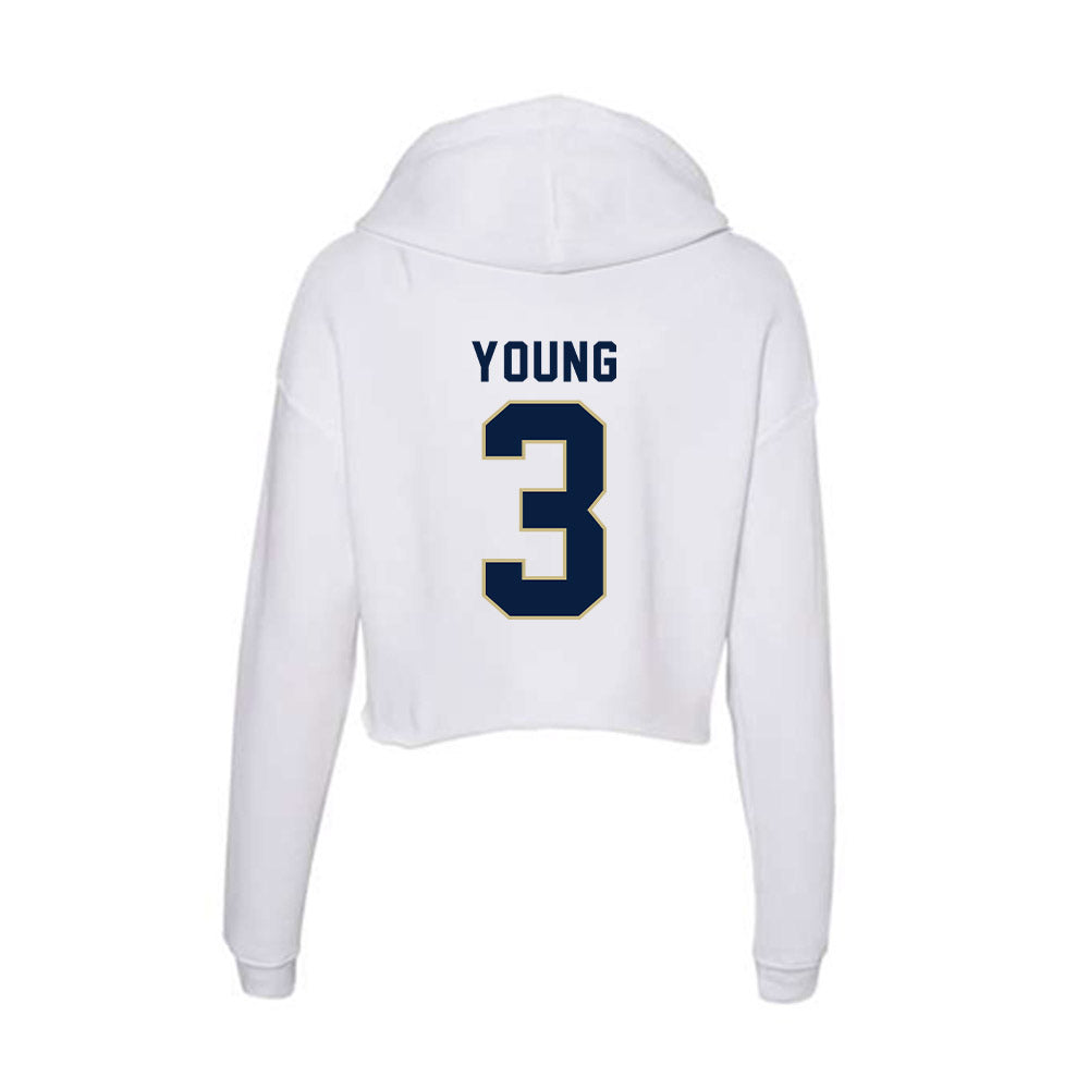 Akron - NCAA Men's Basketball : Sharron Young - Women's Crop Fleece Hoodie