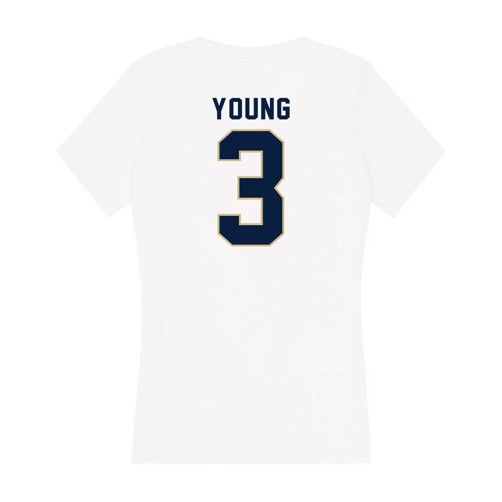 Akron - NCAA Men's Basketball : Sharron Young - Women's V-Neck T-Shirt