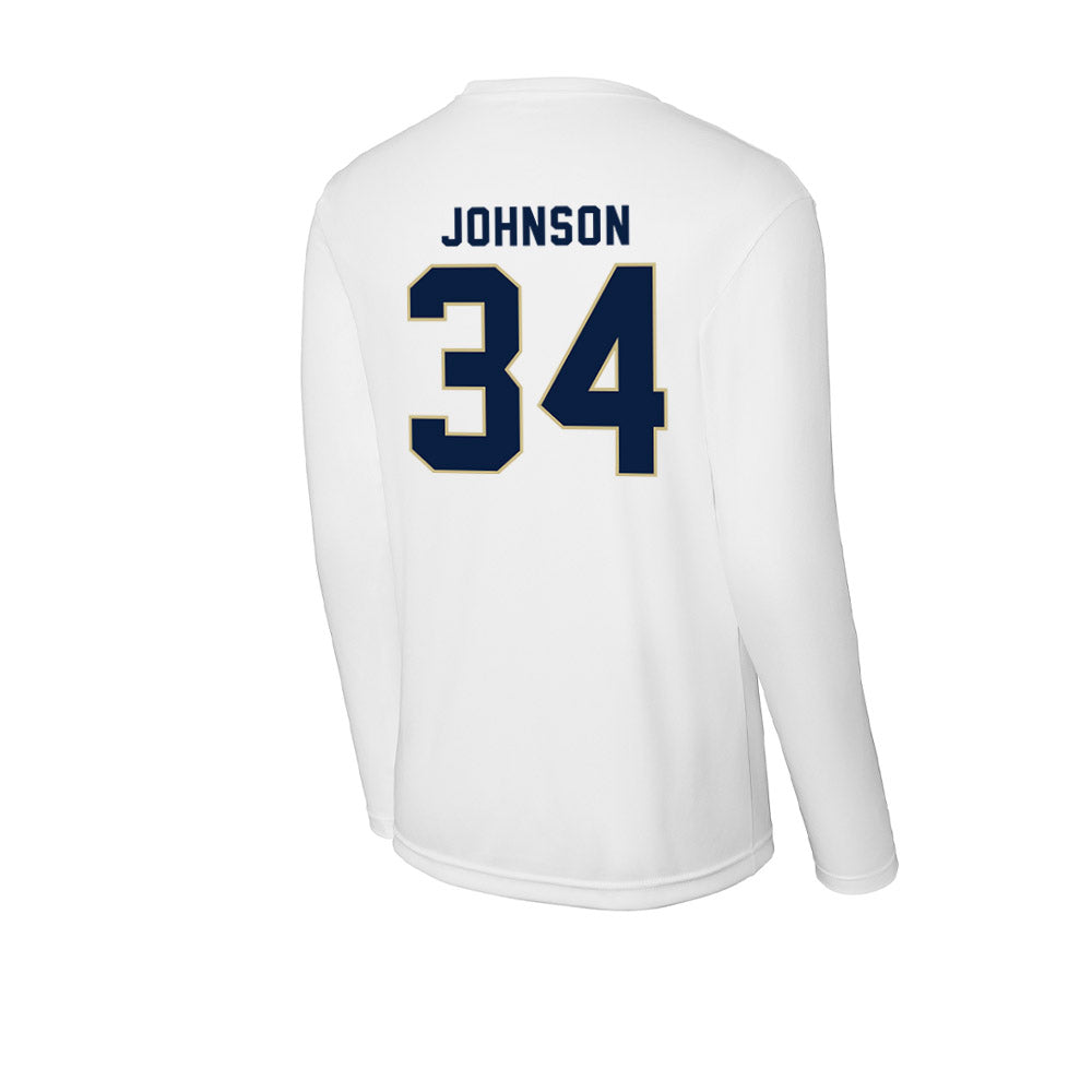 Akron - NCAA Men's Basketball : Nate Johnson - Activewear Long Sleeve T-Shirt