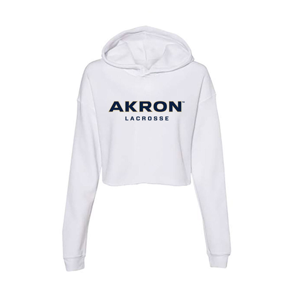 Akron - NCAA Women's Lacrosse : Sarah Baumer - Women's Crop Fleece Hoodie