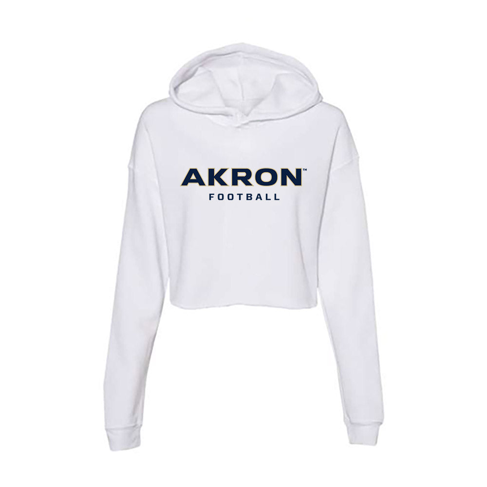 Akron - NCAA Football : Danny Nittoli - Women's Crop Fleece Hoodie
