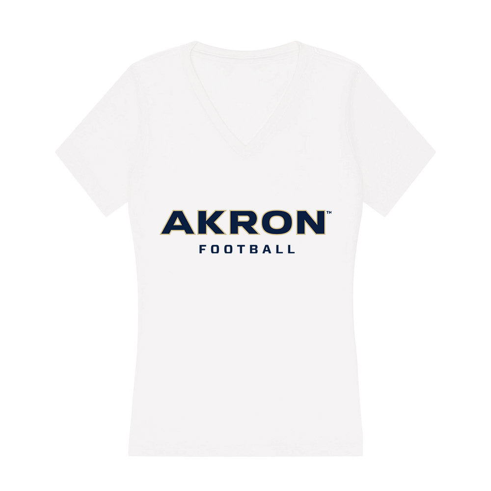 Akron - NCAA Football : Jon'Trell Mixon - Women's V-Neck T-Shirt
