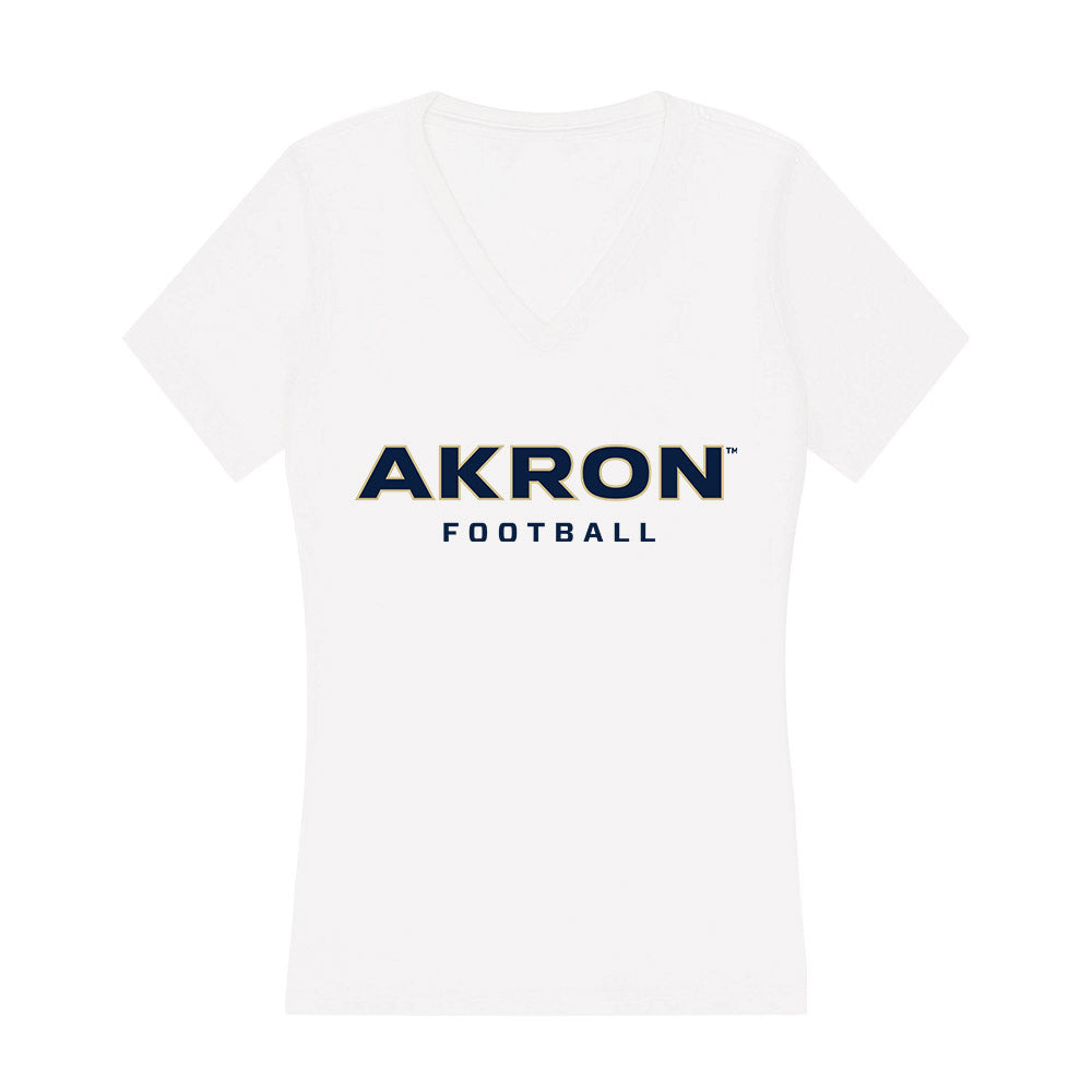 Akron - NCAA Football : Maasai King - Women's V-Neck T-Shirt