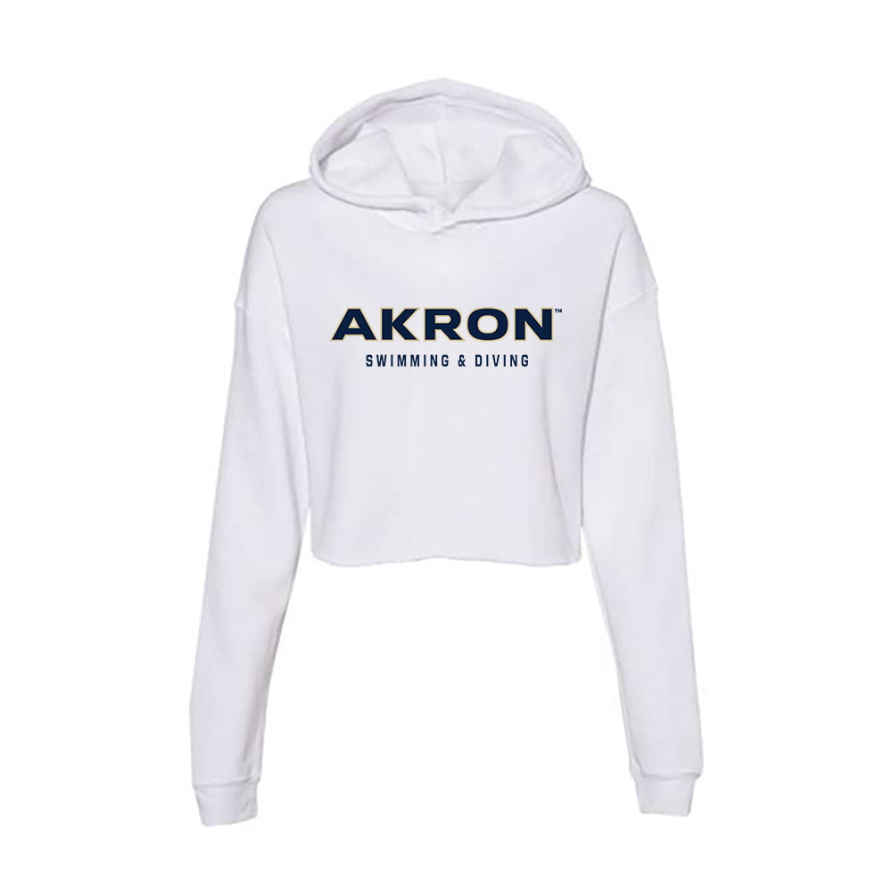 Akron - NCAA Women's Swimming & Diving : Grace Nuhfer - Women's Crop Fleece Hoodie