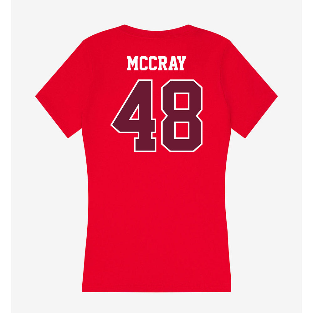 AAMU - NCAA Football : Elijah McCray - Women's V-Neck T-Shirt