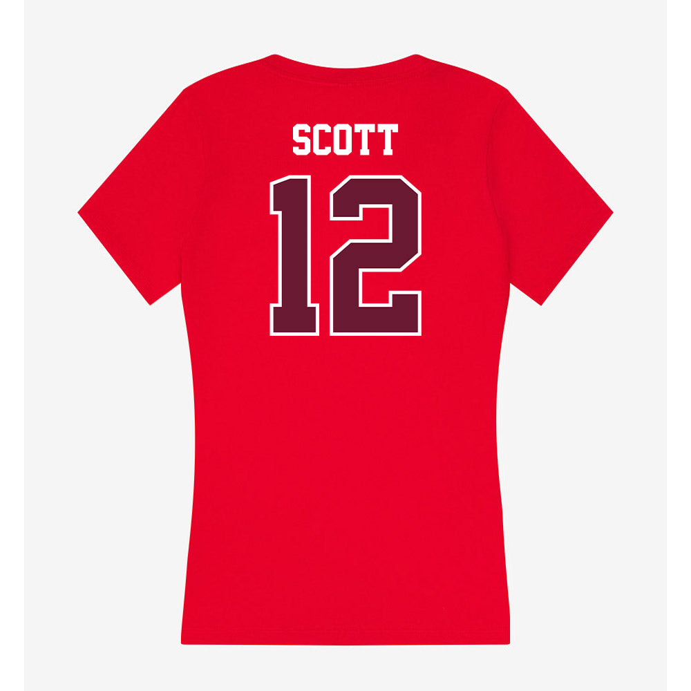 AAMU - NCAA Women's Volleyball : Keyara Scott - Women's V-Neck T-Shirt