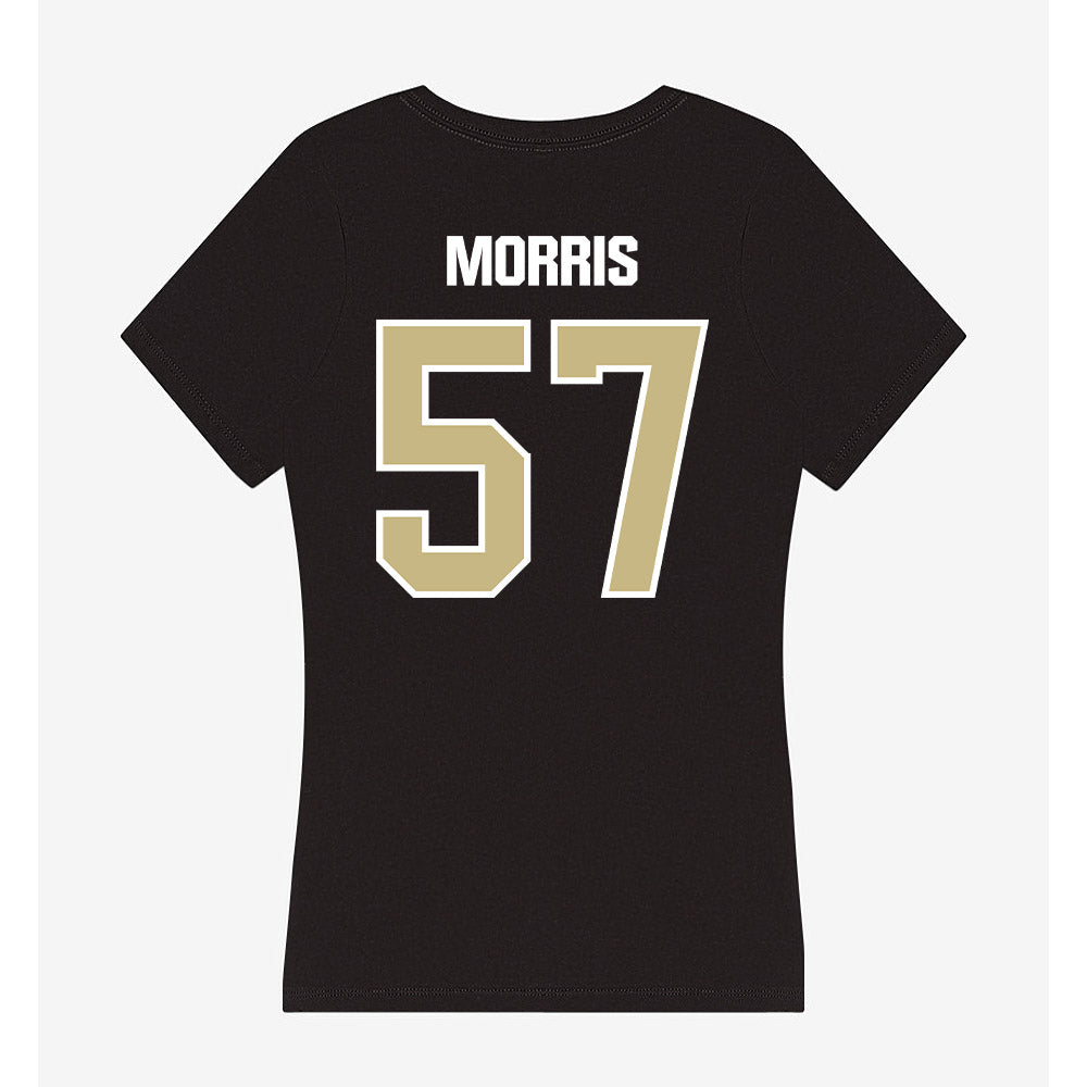 Akron - NCAA Football : Delvin Morris - Women's V-Neck T-Shirt Style001