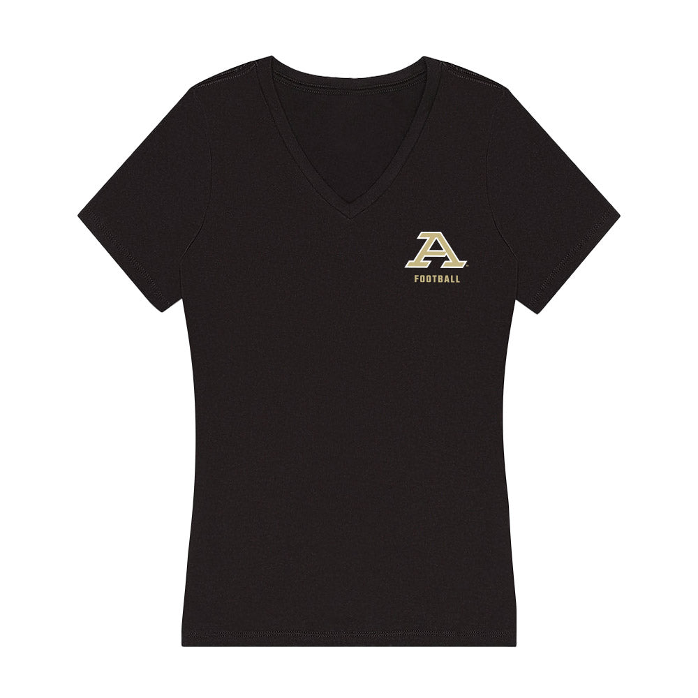 Akron - NCAA Football : Delvin Morris - Women's V-Neck T-Shirt Style001