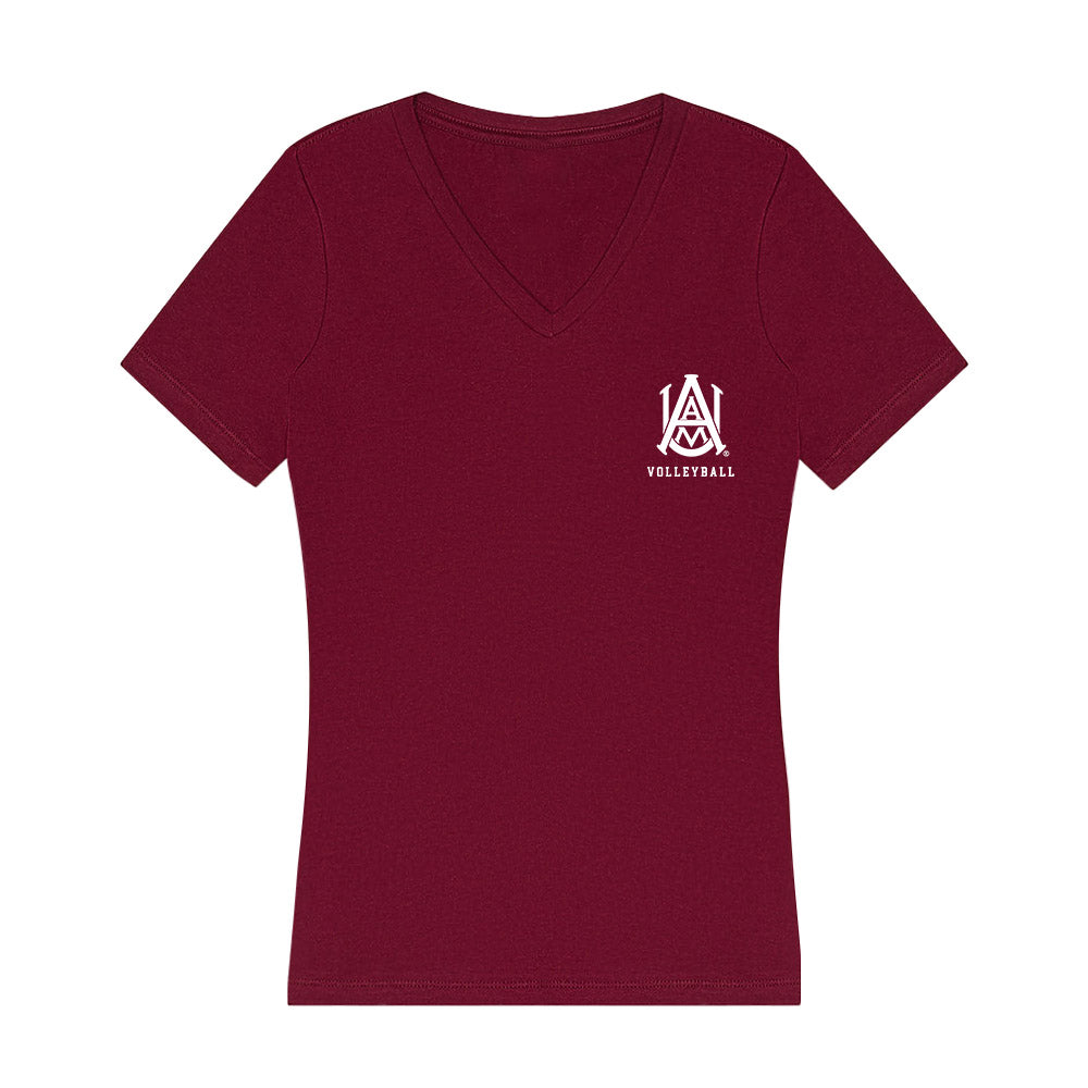 AAMU - NCAA Women's Volleyball : Keyara Scott - Women's V-Neck T-Shirt Style001