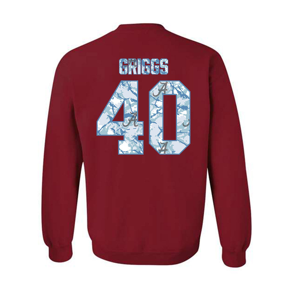 Alabama - NCAA Baseball : Sean Griggs - Hydrobama‚Ñ¢ Crewneck Sweatshirt