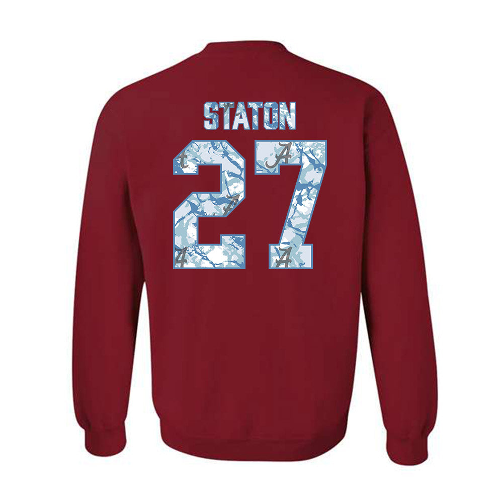Alabama - NCAA Baseball : Garrett Staton - Hydrobama‚Ñ¢ Crewneck Sweatshirt