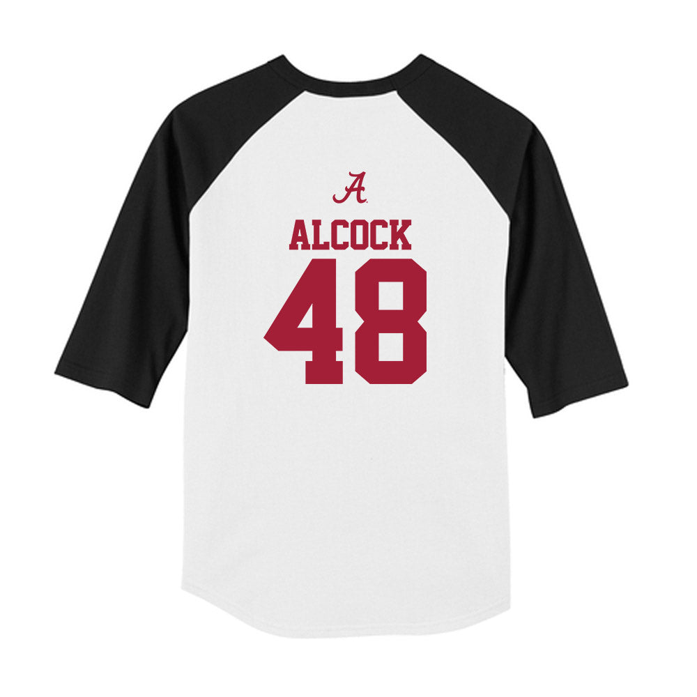 Alabama - NCAA Baseball : Bobby Alcock - USA Raglan Youth Raglan T-Shirt