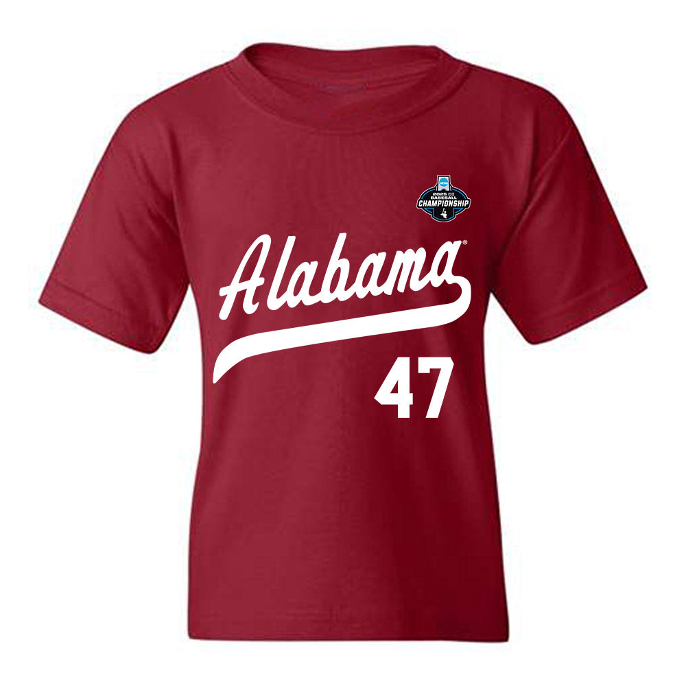Alabama - NCAA Baseball : Jojo Williamson - NCAA¬Æ Replica Shersey Youth T-Shirt Style002