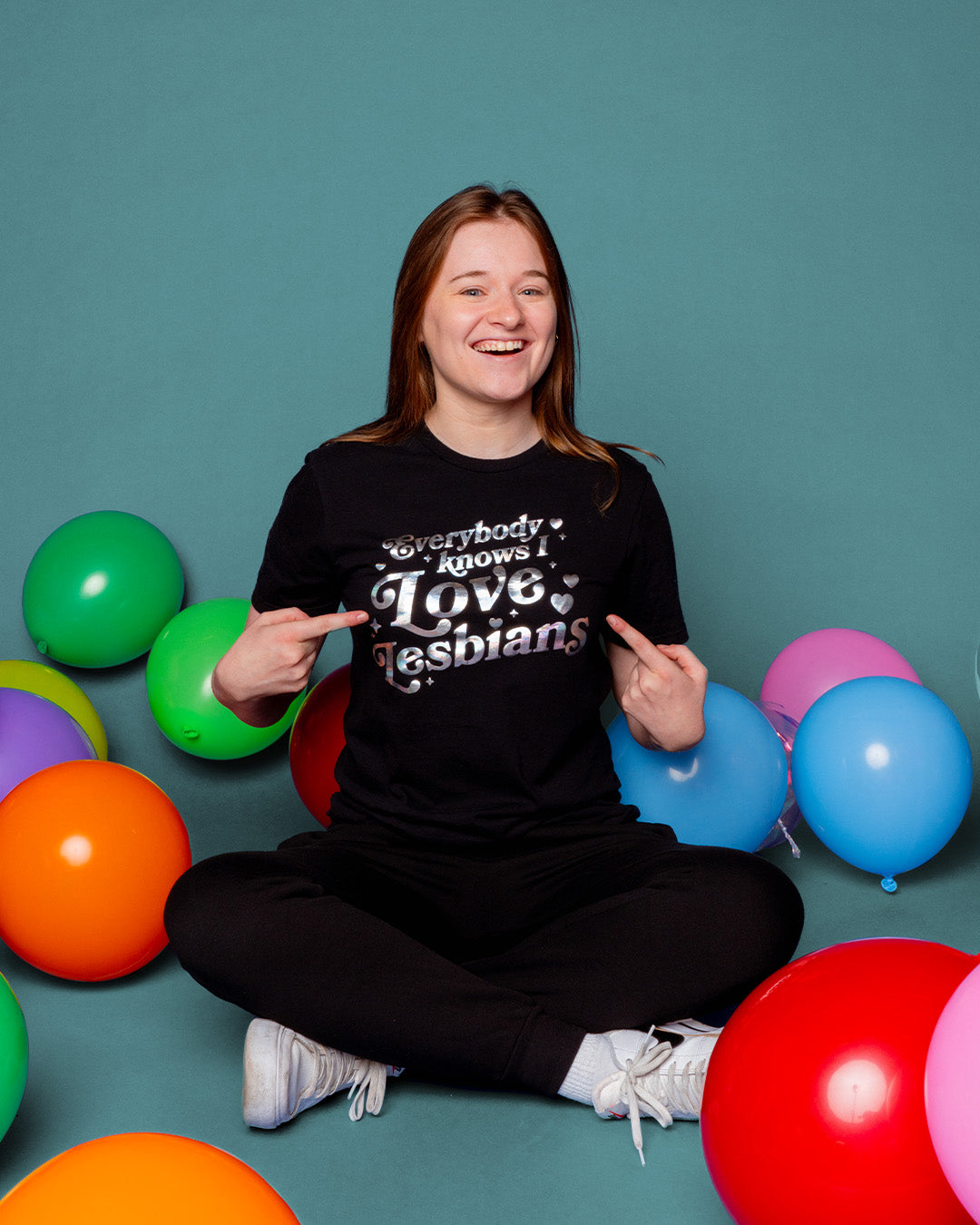 Everybody Knows I Love Lesbians Tee (Holographic)