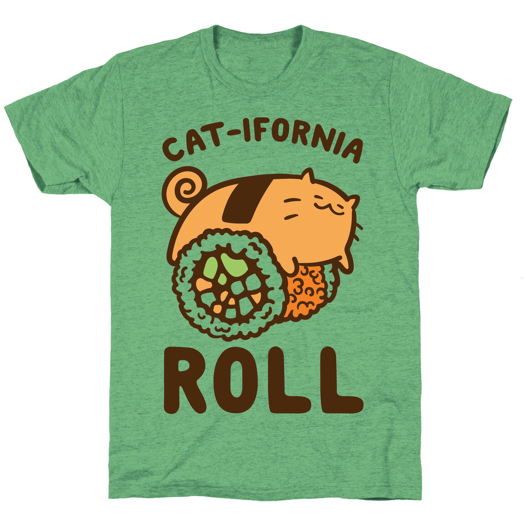 California Cat Roll Unisex Triblend Tee