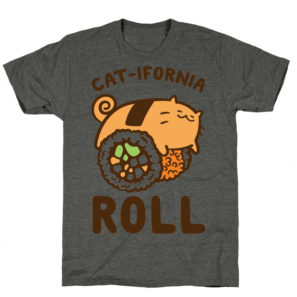 California Cat Roll Unisex Triblend Tee