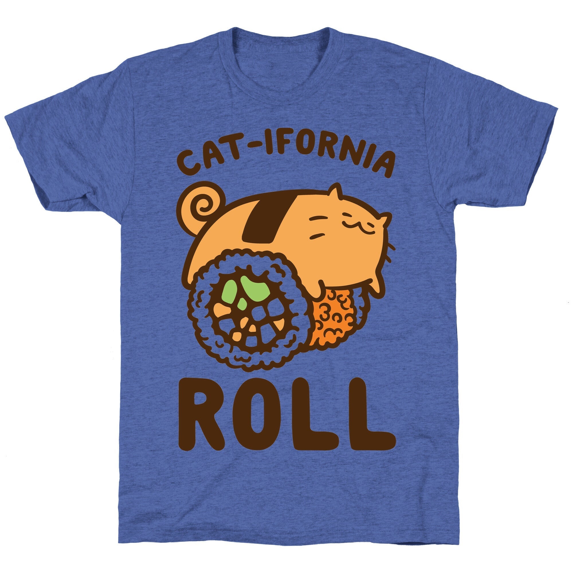 California Cat Roll Unisex Triblend Tee
