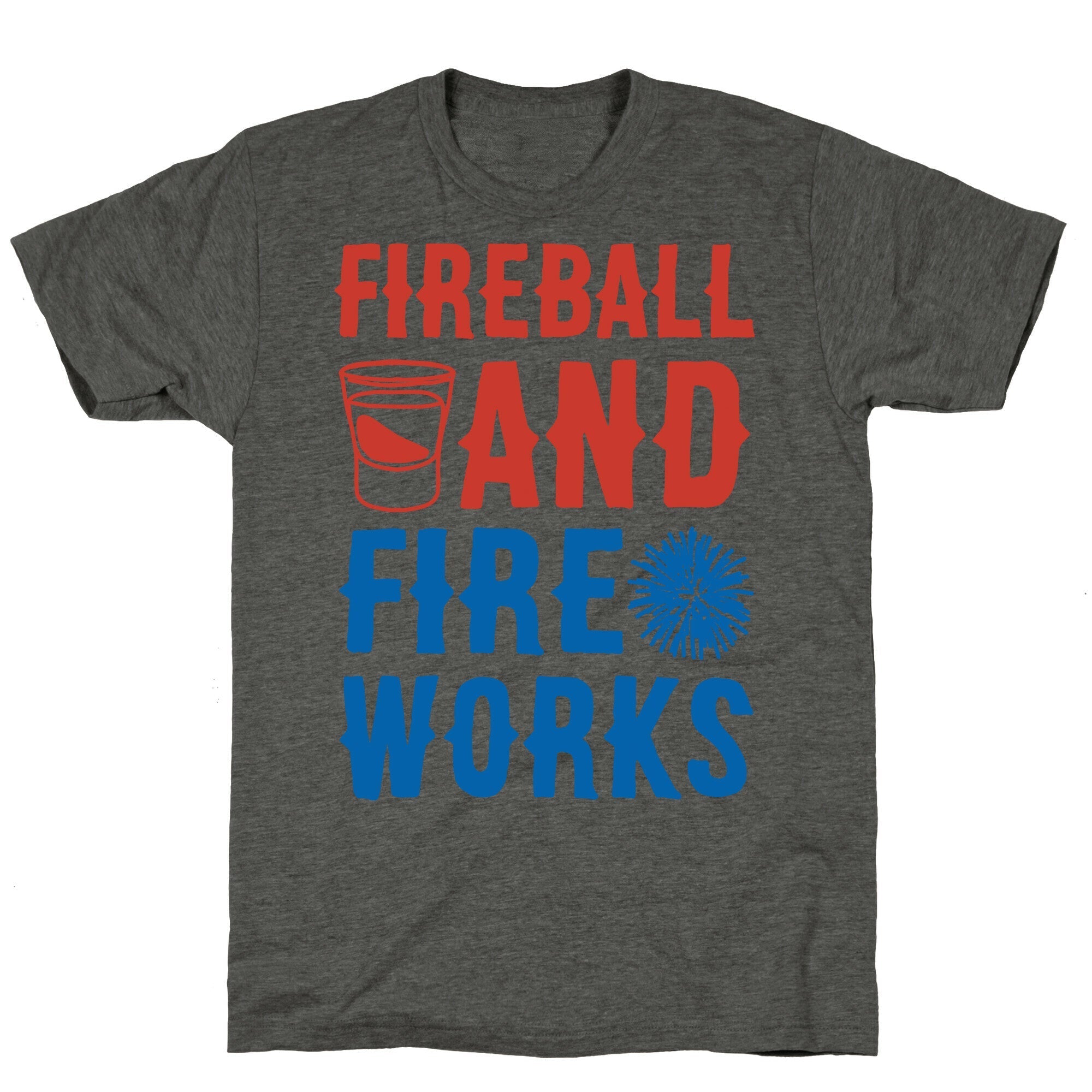 Fireball and Fire Works  Unisex Triblend Tee