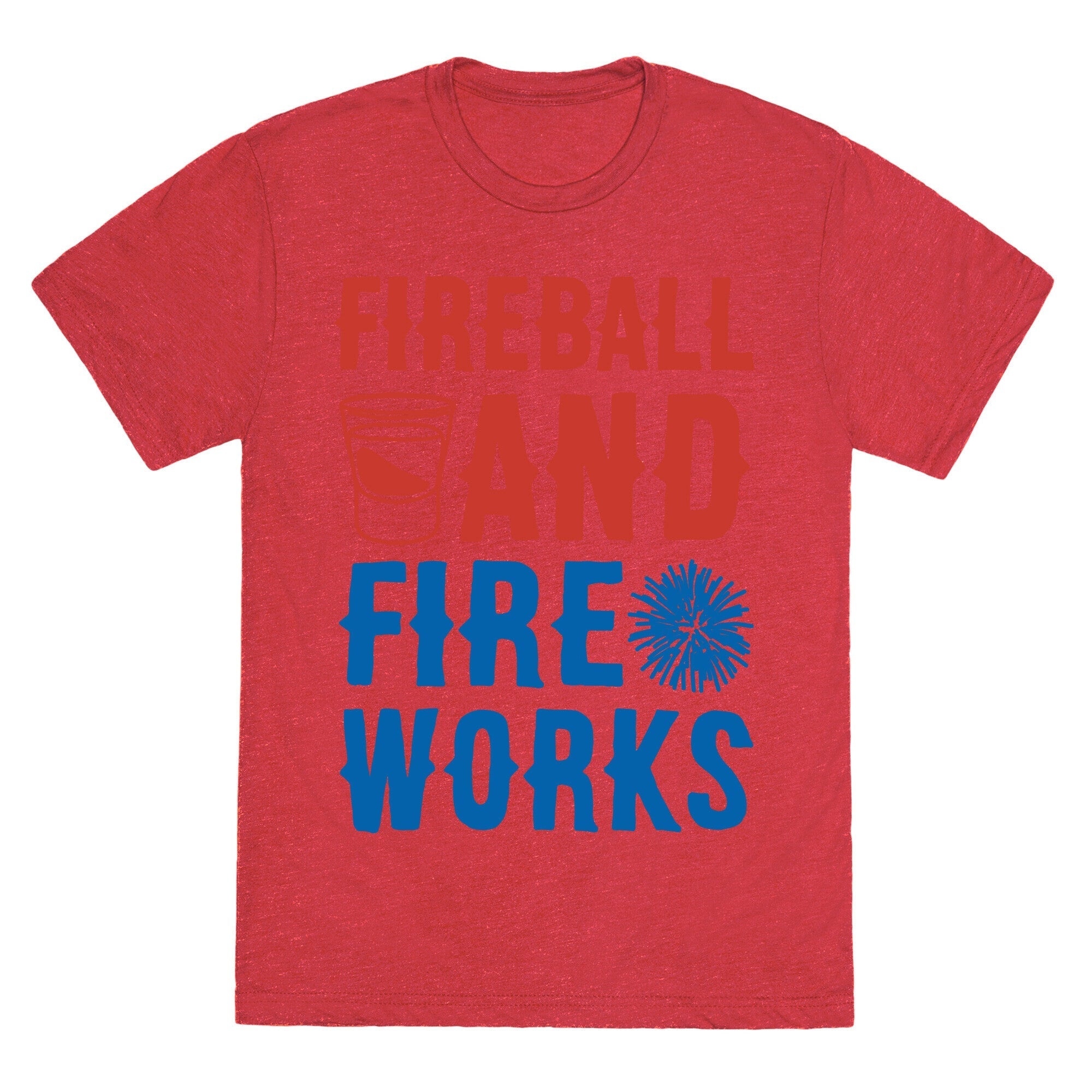 Fireball and Fire Works  Unisex Triblend Tee