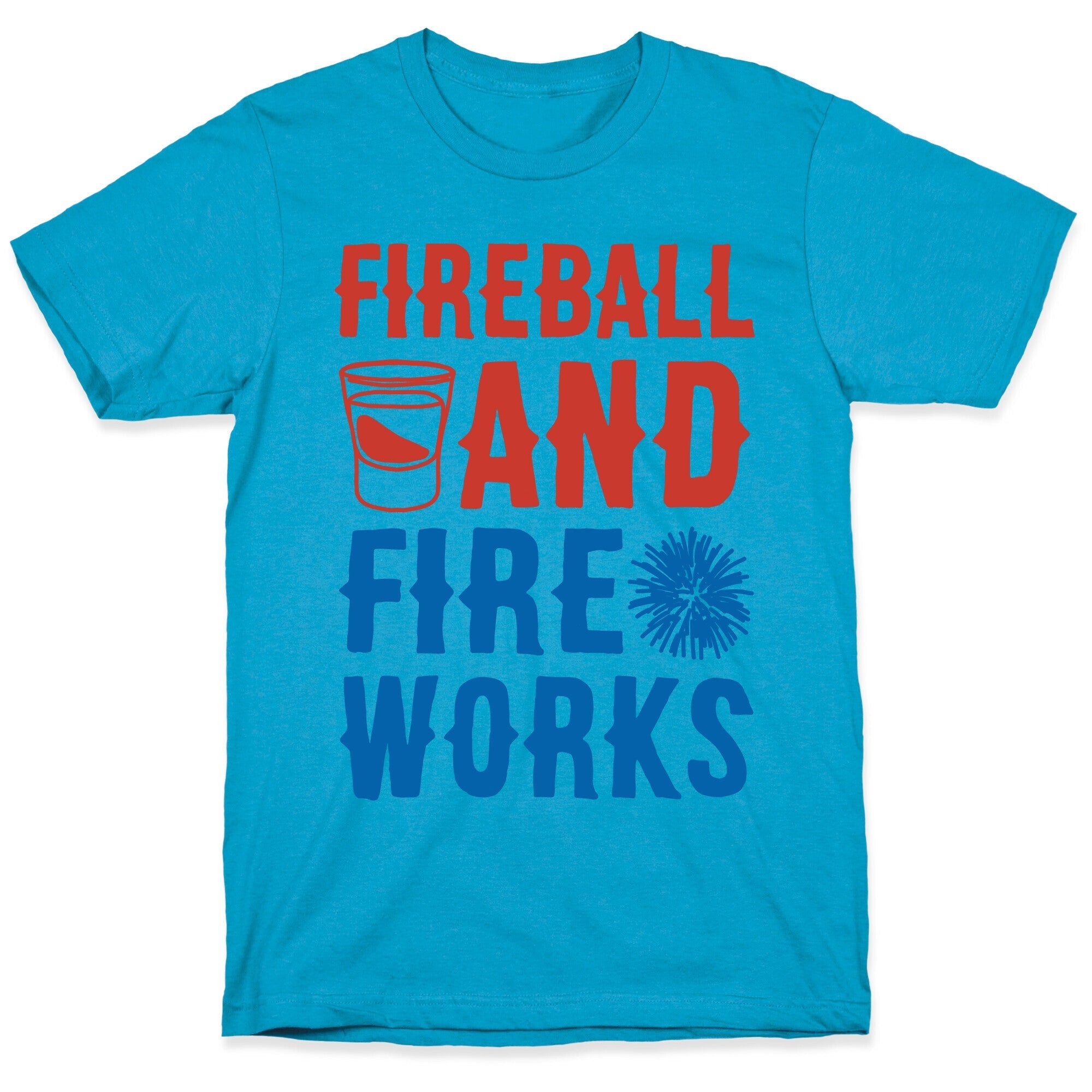 Fireball and Fire Works  Unisex Triblend Tee