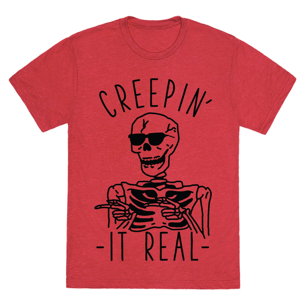 Creepin' It Real Skeleton  Unisex Triblend Tee