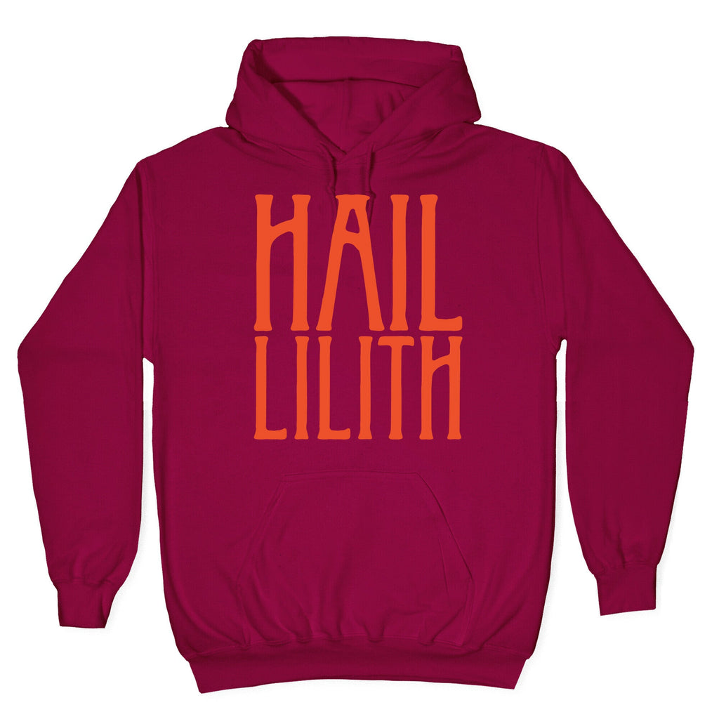 Hail Lilith White Parody Print Hoodie