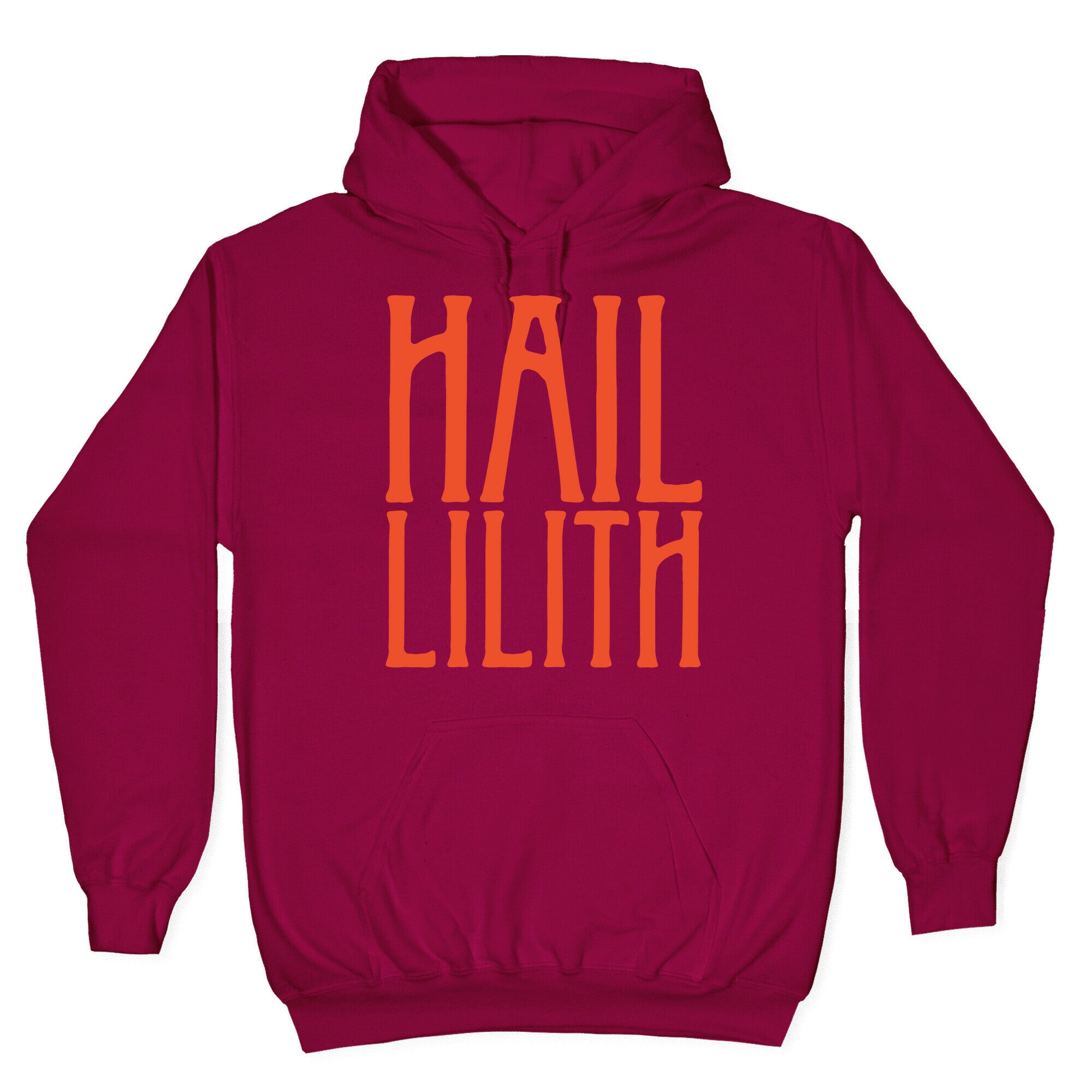 Hail Lilith White Parody Print Hoodie