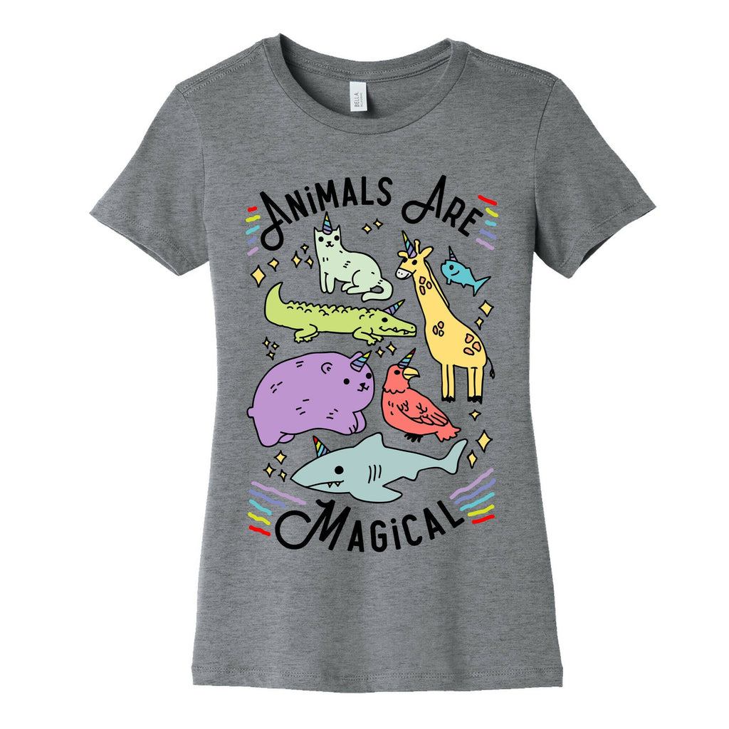 Animals Are Magical Women's Cotton Tee
