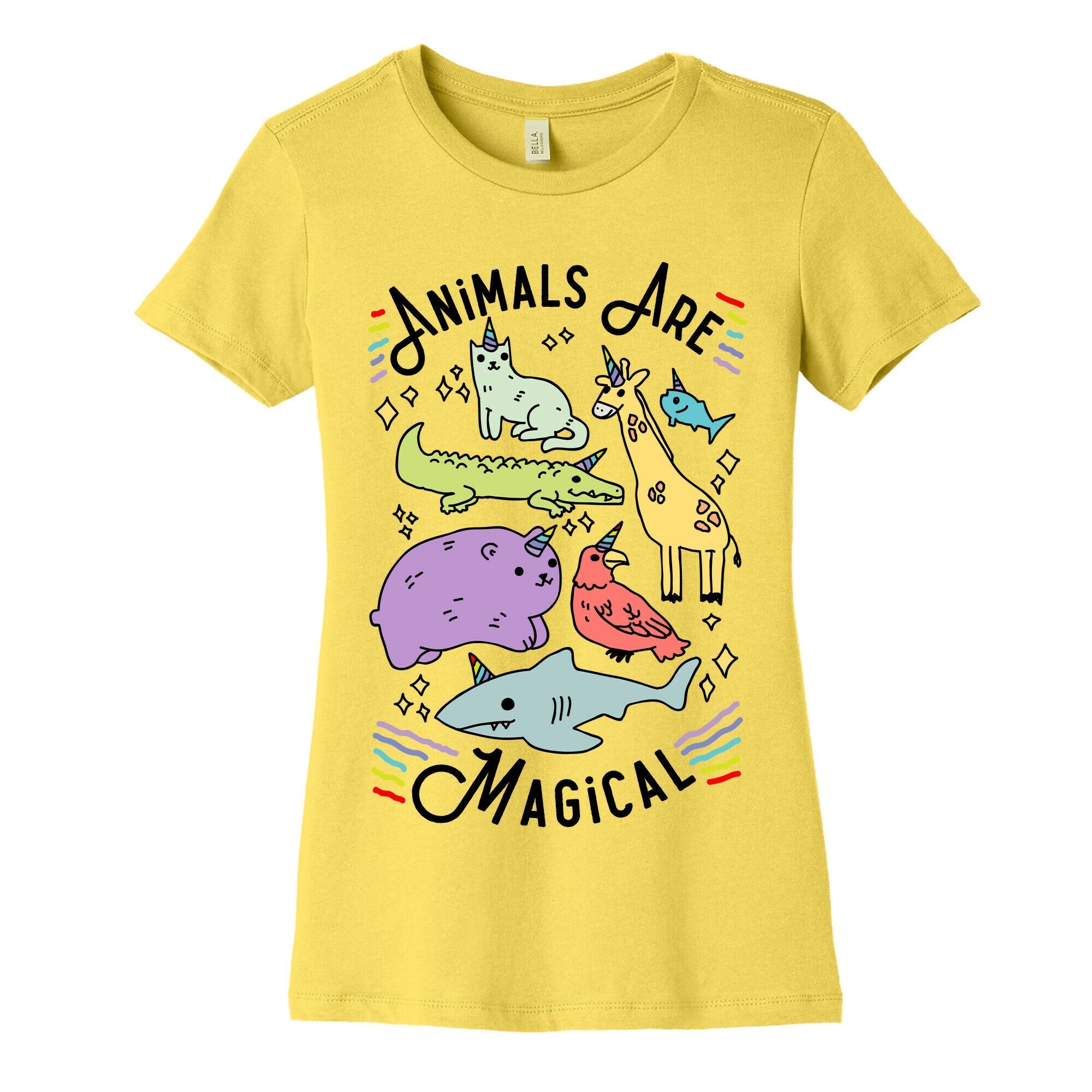 Animals Are Magical Women's Cotton Tee
