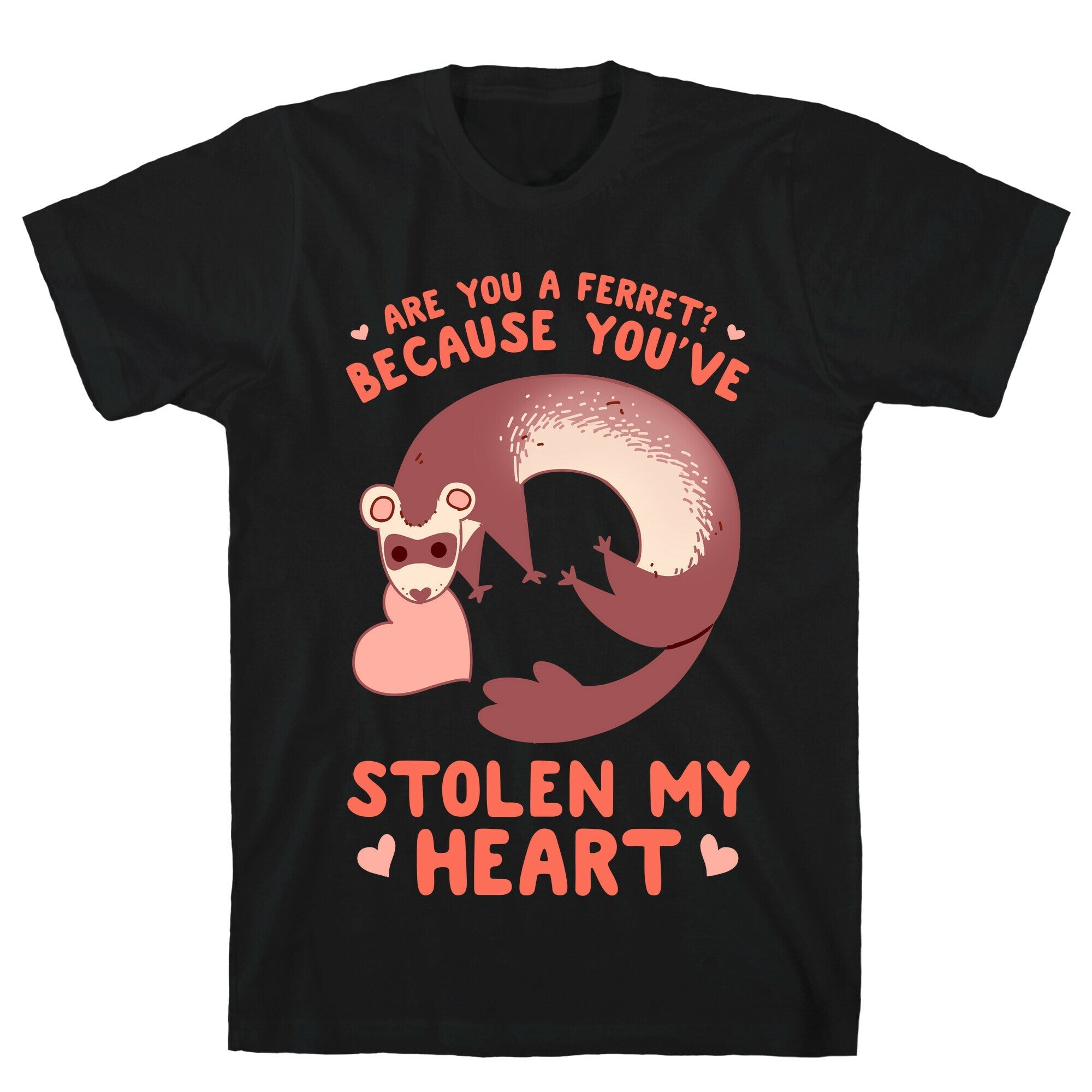 Are You A Ferret? Because You've Stolen My Heart T-Shirt Style001